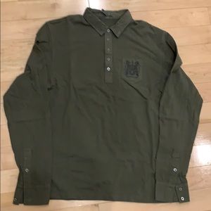 RVCA Polo Long Sleeve Tee Shirt